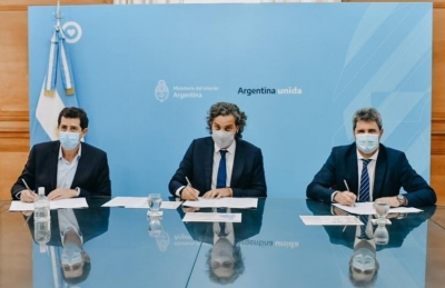 Uñac firmó un convenio por 0 millones para optimizar la conectividad de Calingasta, Iglesia, Jáchal y Valle Fértil